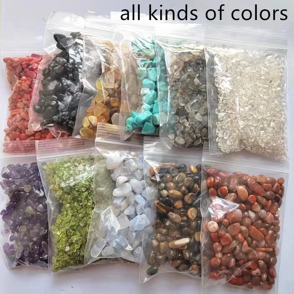 wholesale bulk natural blue agate amethyst tiger eye crystal gem chips tumbled aquamarine stone