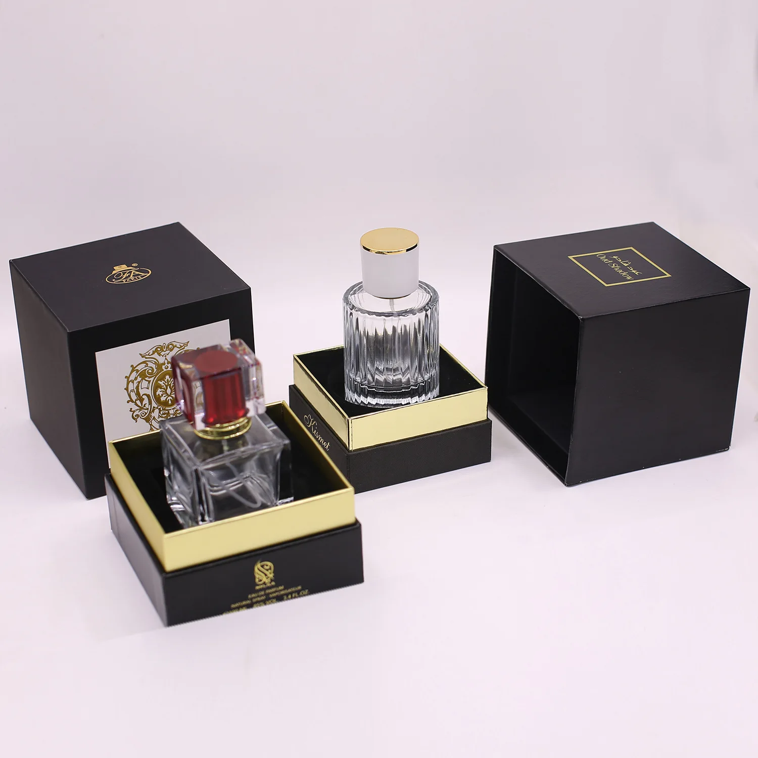 Eastbox Luxury Perfume Custom Logo Lid And Base Box 50ML 100ML Empty Perfume Box Packaging For Perfume Bottle