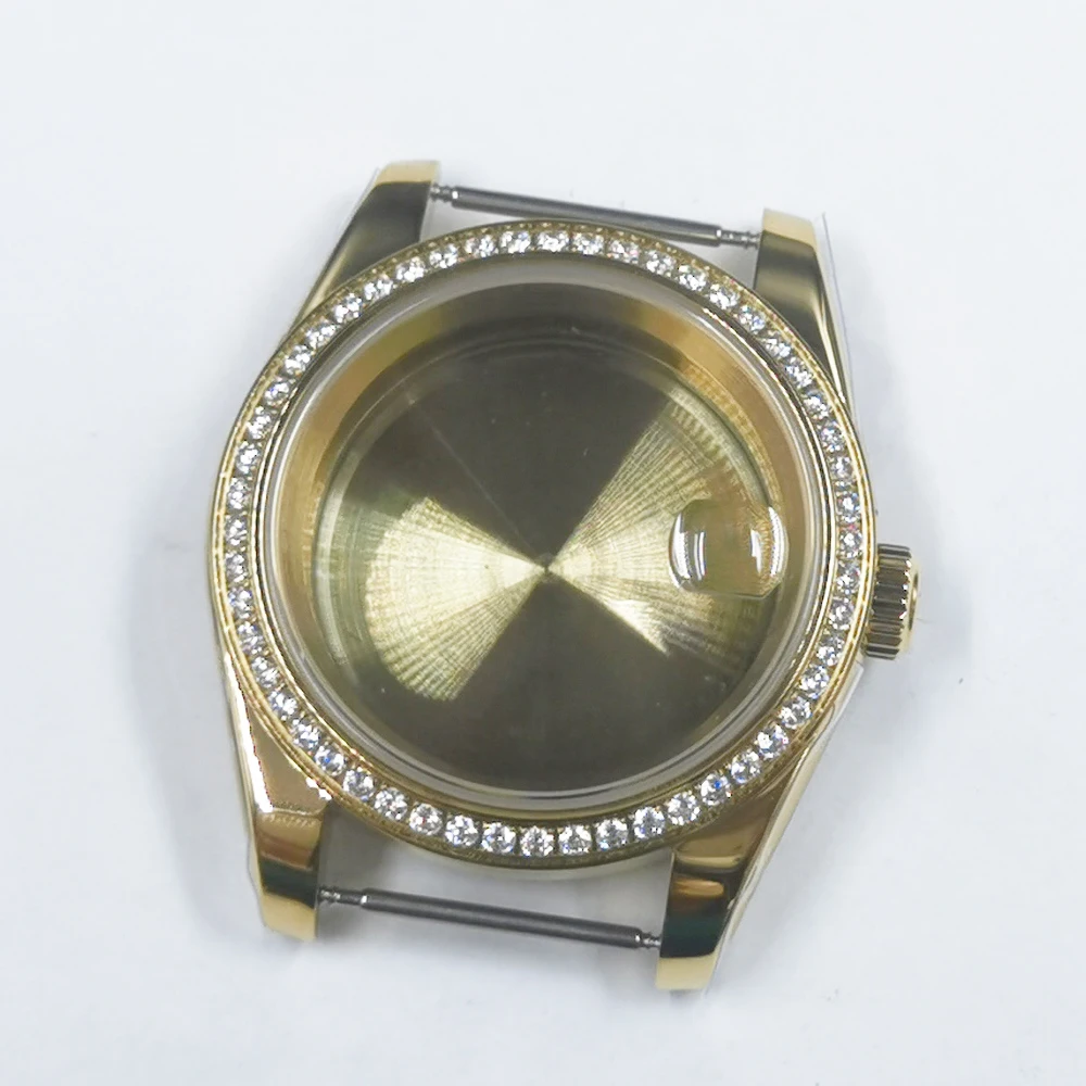 Wristwatch Tools & Parts 36mm PVD fit ETA 2836 2824 Miyota 82 Series NH35 NH35A NH36 Watch Case Stainless Steel Strap