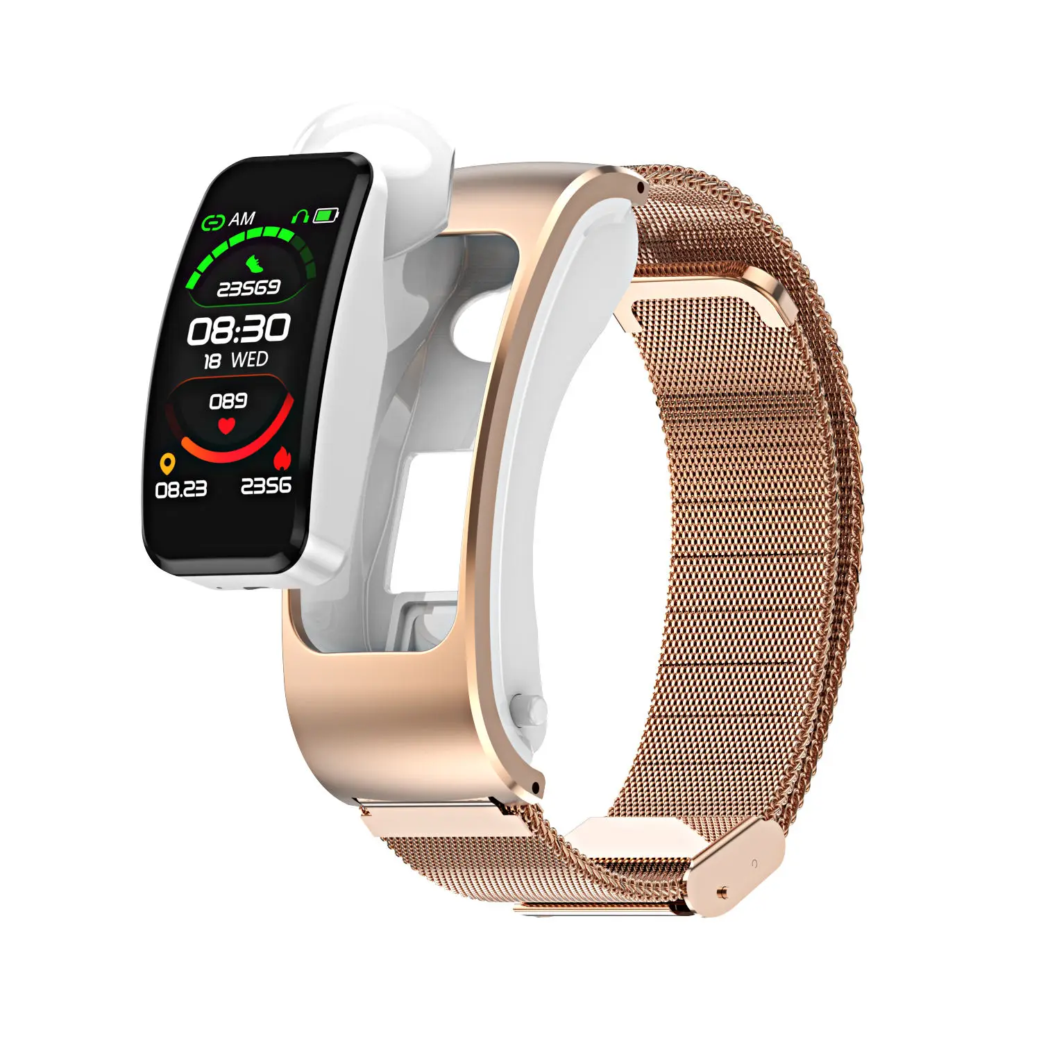 New K60 Bluetooth Wireless 2-in-1 Earphone Smart Watch Health Tracker Fitness Bracelet Smart Wristband Bluetooth Headset