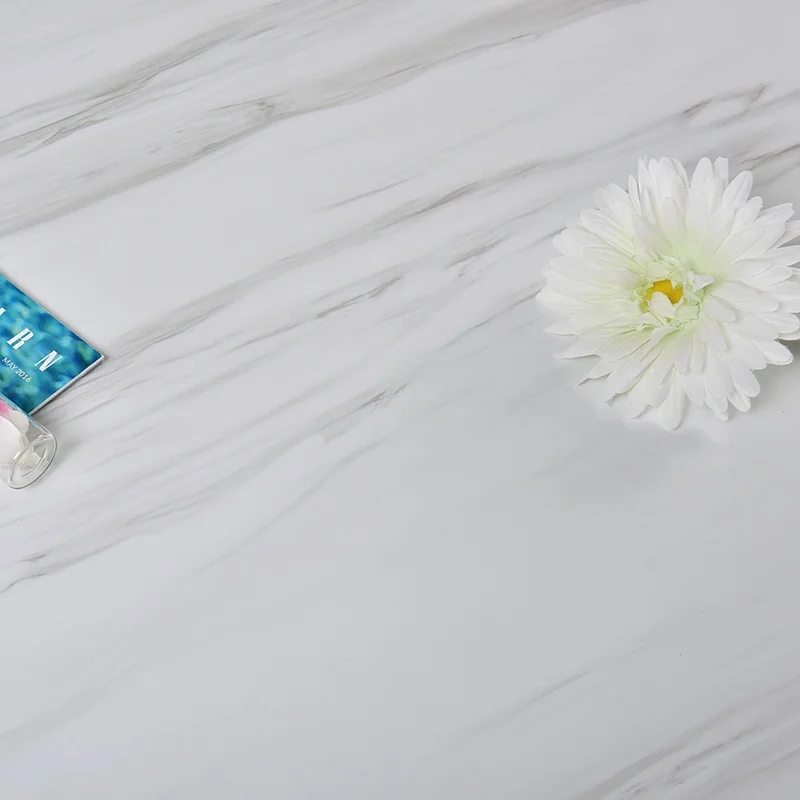 Stone Granite Peel and Stick Vinyl Roll White Marble Contact Paper Wall Paper Rolls Home Decoration Thick Removable Wallpaper