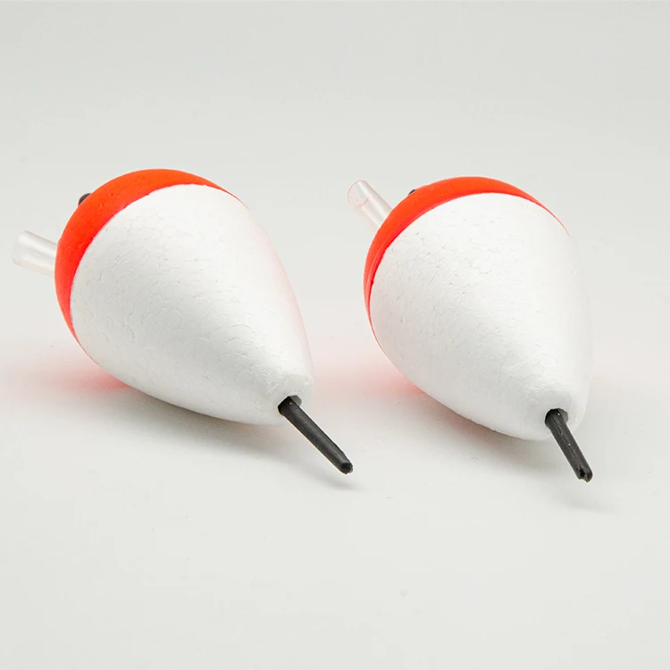 80mm 2ps/sets Eps Foam Mixed Colour Environmentally Fluctuate Friendly Materials High Quality Trout Luminous Fishing Floats Set