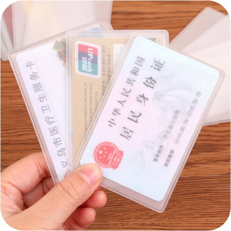 Transparent Frosted anti-magnetic IC Card identity  public transport card membership card protection cover wholesale