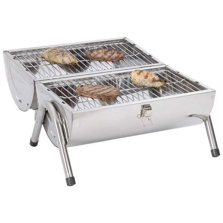 Classical Half Vertical Charcoal Bbq Grill Barrel For Outdoor