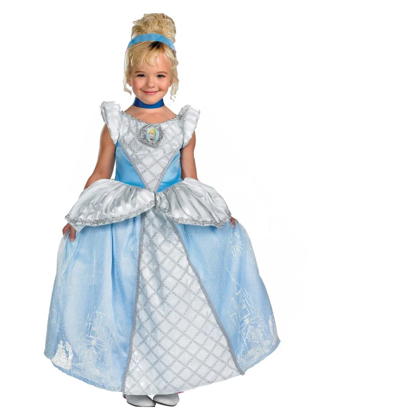 Customized princess tiana costume carnival party cosplay royal princess costume