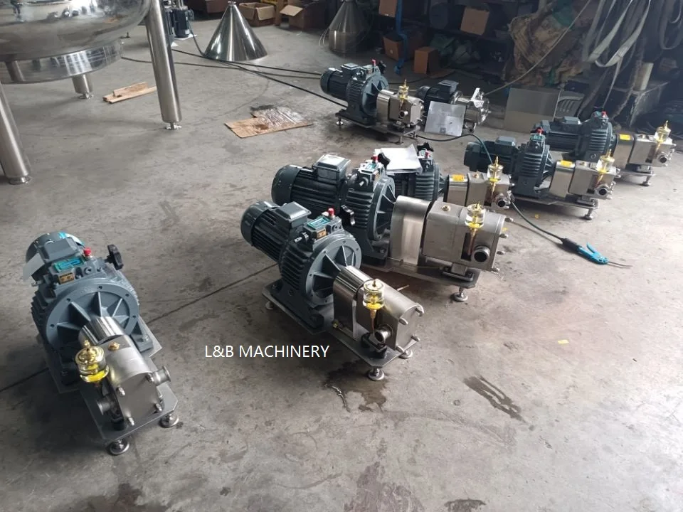 Sanitary stainless steel pump high viscosity yogurt Jam honey rotor lobe pump rotary pump