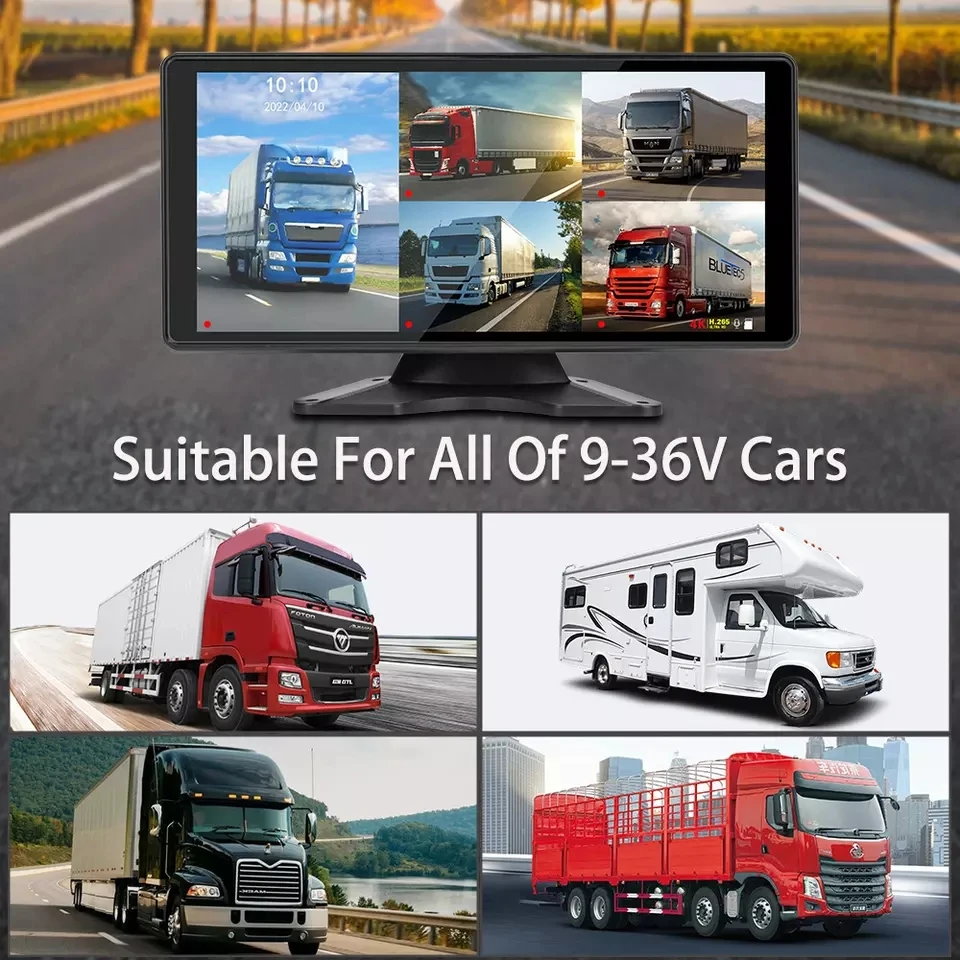 AI Active Blind Spot Car Detection Truck Dvr Dash Cam 4k Touch Screen Monitor BSD System for Vehicle Pedestrian Detect Warning