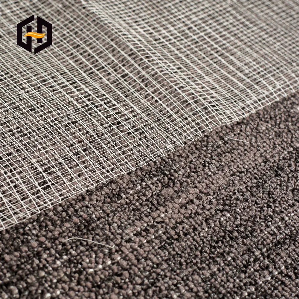 Mesh base reinforced bottom fabric polyester composite scrim for leather