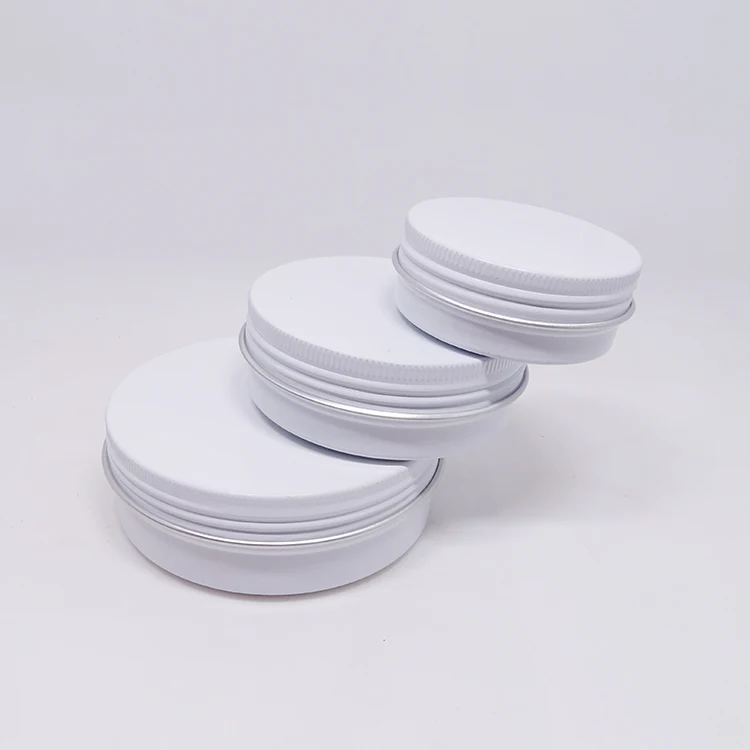 Manufacture Round Aluminum Tin Cans Jar 180ml 180g Empty Clear Window Tin with Slide Lid