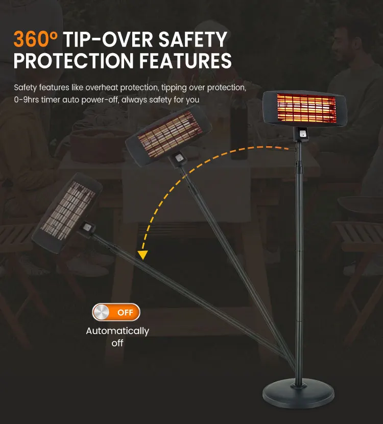 Most Favorable Calentadores Electric 1300Watts Calentador Outdoor Commercial Heater