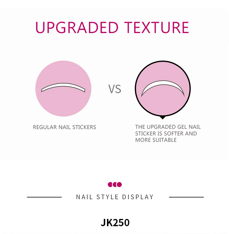 Korean Style New Gel Nail Sticker With Uv Lamp Gel Nail Wraps Gel Nail Stickers Semi Cured Unas