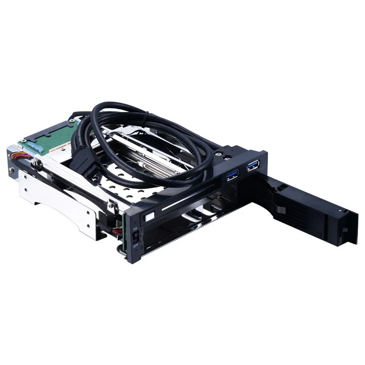 Двухсекционный 2 5 + 3.5in SATA Hot swap hdd мобильный стеллаж для хранения данных корпус