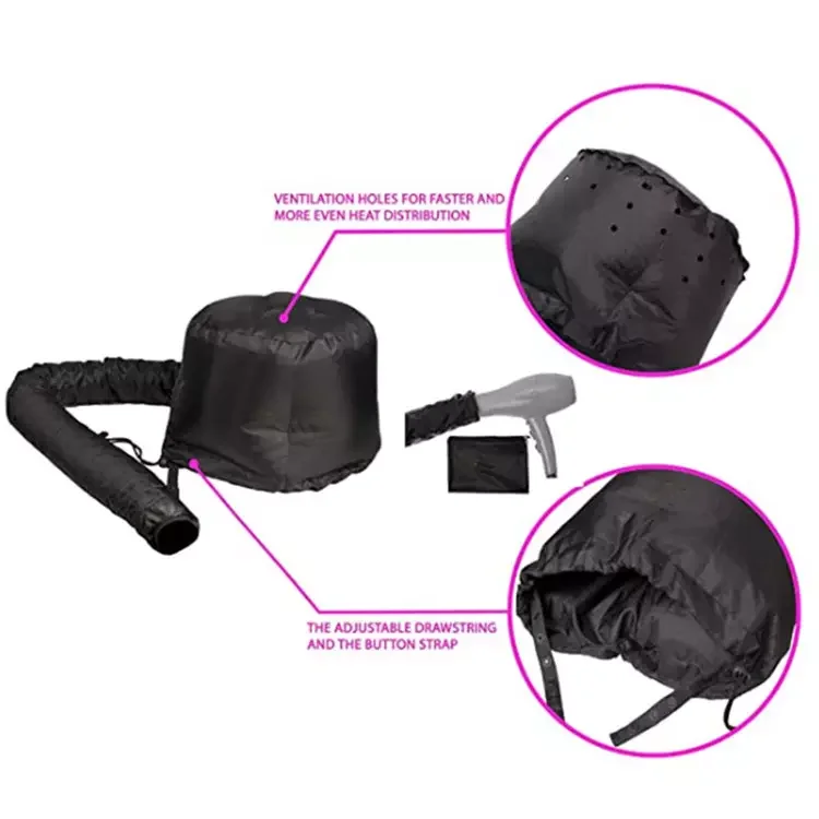 Factory Direct Portable Soft Hairdressing Salon Home Use Hair  Bonnet Hair Drying  Hood Hat Blow Dryer