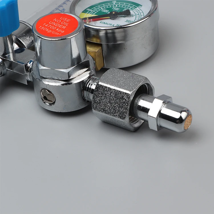 2021 Hot Selling Medical Oxygen Regulators Manometer Oxygen Pressure Regulator with Humidifier