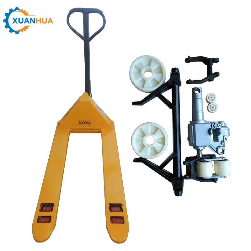 All Terrain Pallet Truck Hydraulic hand-pull trailer pallet truck
