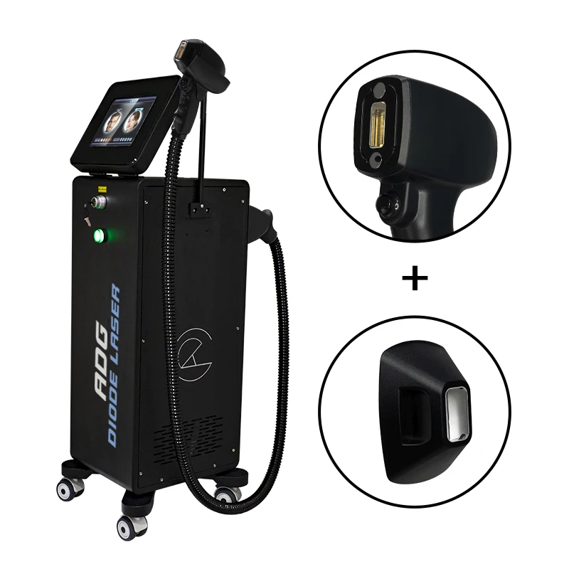 ADG Vertical Permanent Ice Platinum 4 waves 808 nm Titanium Beauty Equipment Diode Laser Hair Removal Machine