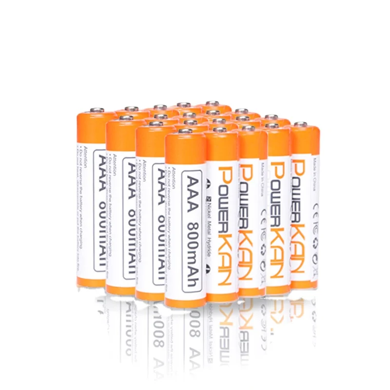 AAA 800mAh High Capacity NiMH Rechargeable Battery for Thermometer and Karaoke Microphone-Digital Batteries in Stock!