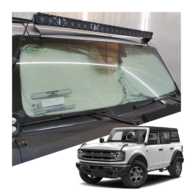 Car accessories Heat Shield Windshield Foldable Sunshade Protector Front window car sunshade for Ford Bronco 2021 2022 2023