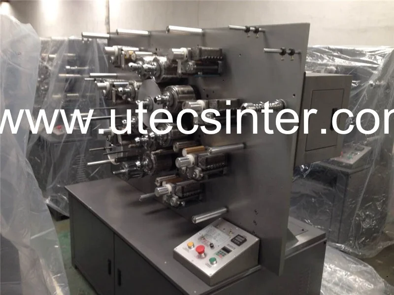 UGS1004 4 Color Automatic Rotary Fabric Trademark Ribbon Printing Machine, Textile cotton webbing Letter Press Offset Printer