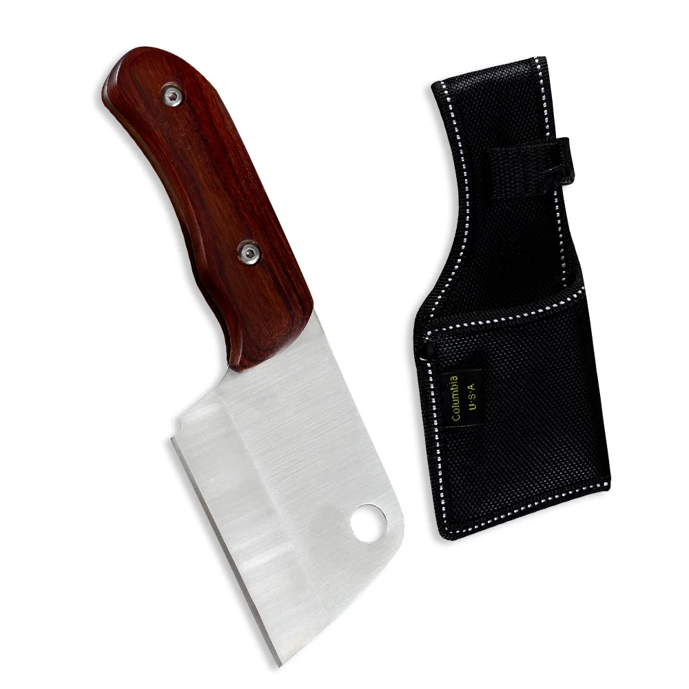 Xingye 3.3 Inch Full Tang Stainless Steel Survival Cheese Cutting Fixed Blade Small Cleaver Knife