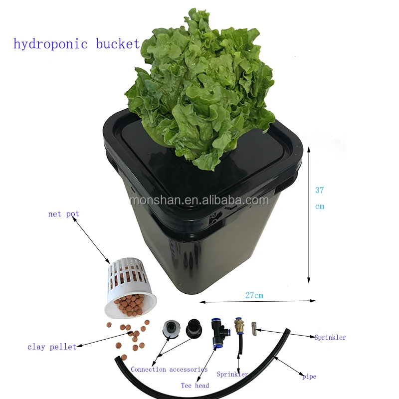 Manufacturer Aeroponics 5 Gallon Dutch Bucket Center Drip Saving Water Dutch Bucket