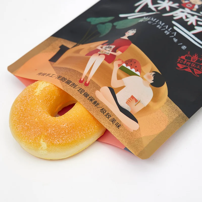 Biodegradable Food Grade Plastic Shaped Candy Food Packaging Clear Stand Up Food Bags