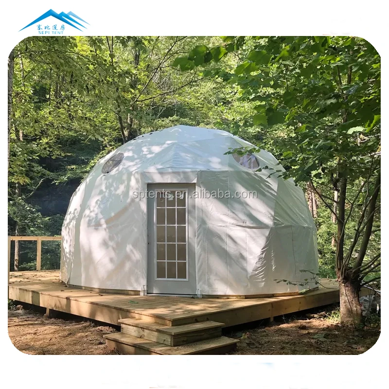 Factory supply garden igloo PVC geodesic dome for resort hotel tent