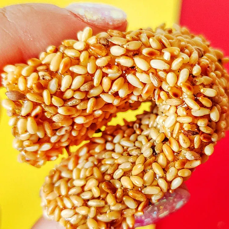 Snacks Sesame Soft Slices 180g grain snacks Sesame Gummy Sweets nutritious leisure snacks