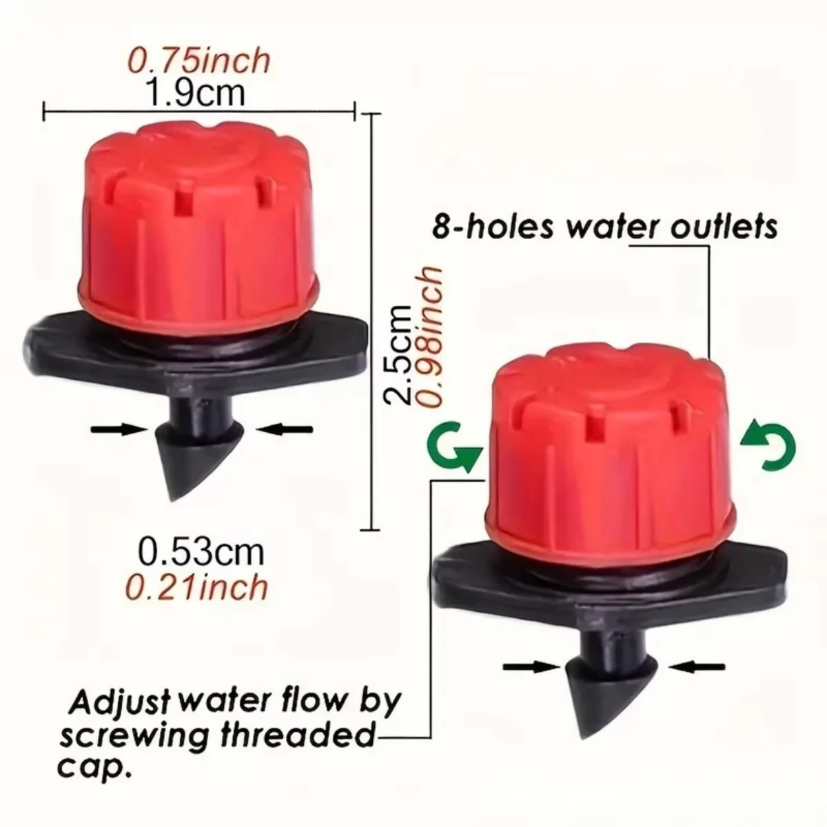 Drip Irrigation Kit Garden Irrigation System1/4Watering Drip Kit Automatic Irrigation Equipment for Garden Flower Bed,Patio,Lawn