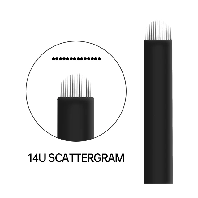 0.18mm High Quality Professional Eyebrow Tattoo Needles Permanent Makeup Microblading Needles