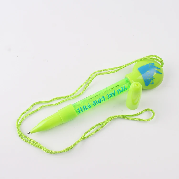 Classic Round Logo-Customized Liquid Bubble Ballpoint Pen With Lanyard Logo