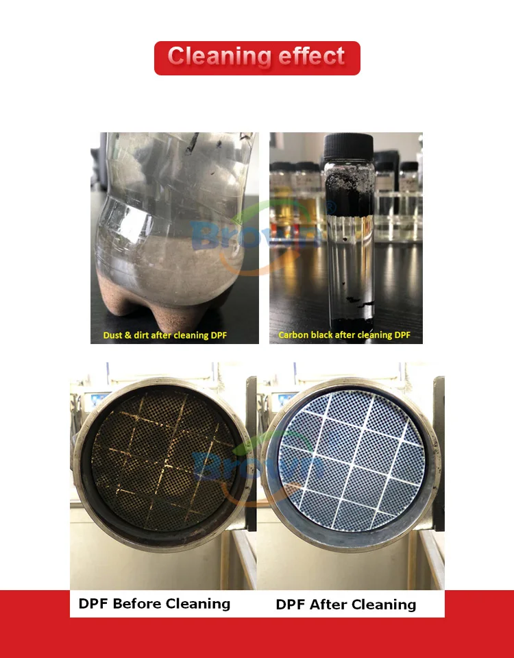 Brown water scr cleaning machine 100% dpf cleaner exhaust filter cleaning garage equipment