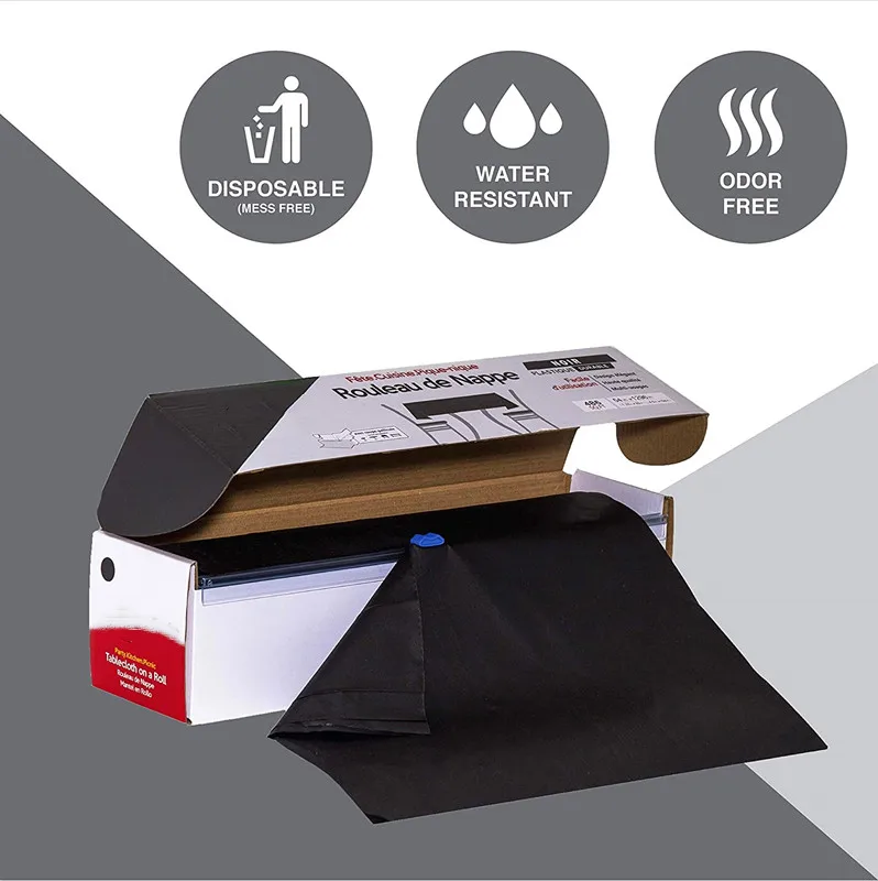 
Large Plastic Rectangle Table Cover Cloth Clean Party Tablecloth Cover Roll 