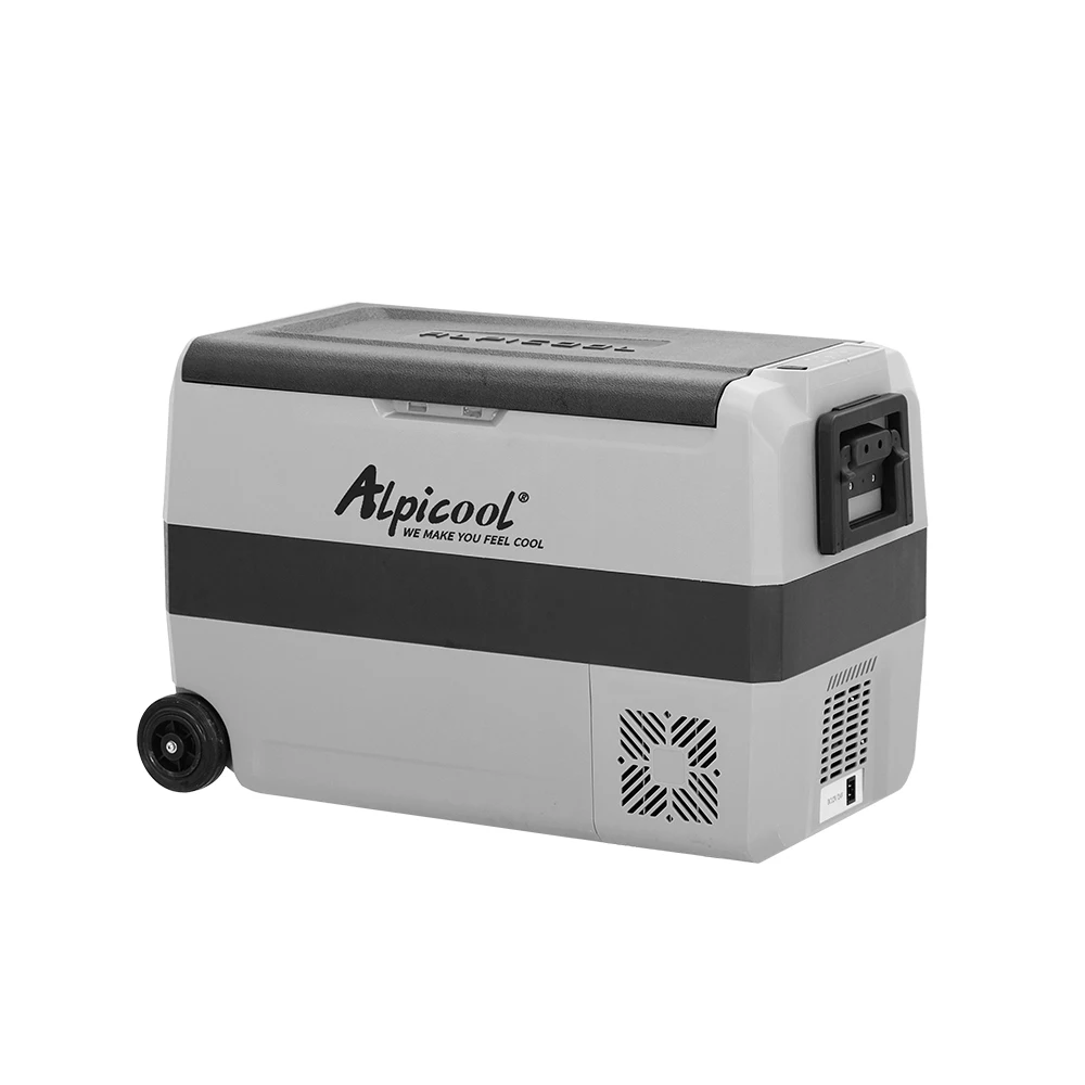 Alpicool Popular Connected  Car Cigarette Lighter  Refrigerator 12v Two Zone  Compressor DC Chest Freezer
