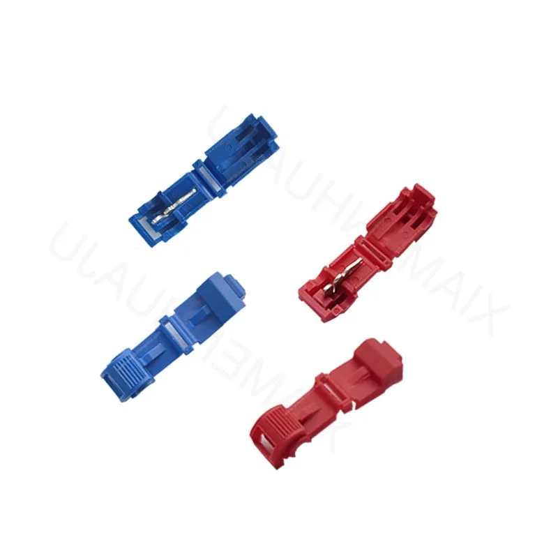 4Pcs Red & Blue Wire Spice Connectors T-tap Loop Wire Splice Connectors for Robot Lawn Mower
