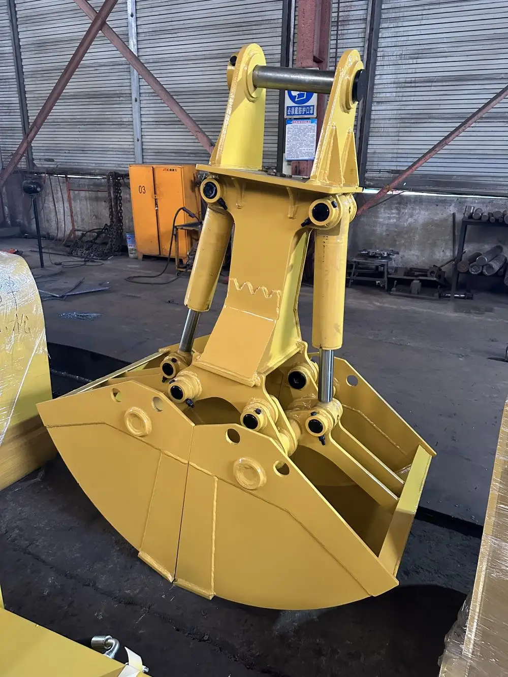 2024 New Heavy Duty Hydraulic Clamshell Bucket Grab Digger Attachment for 8 Ton Mini Excavator Construction Farm Industries