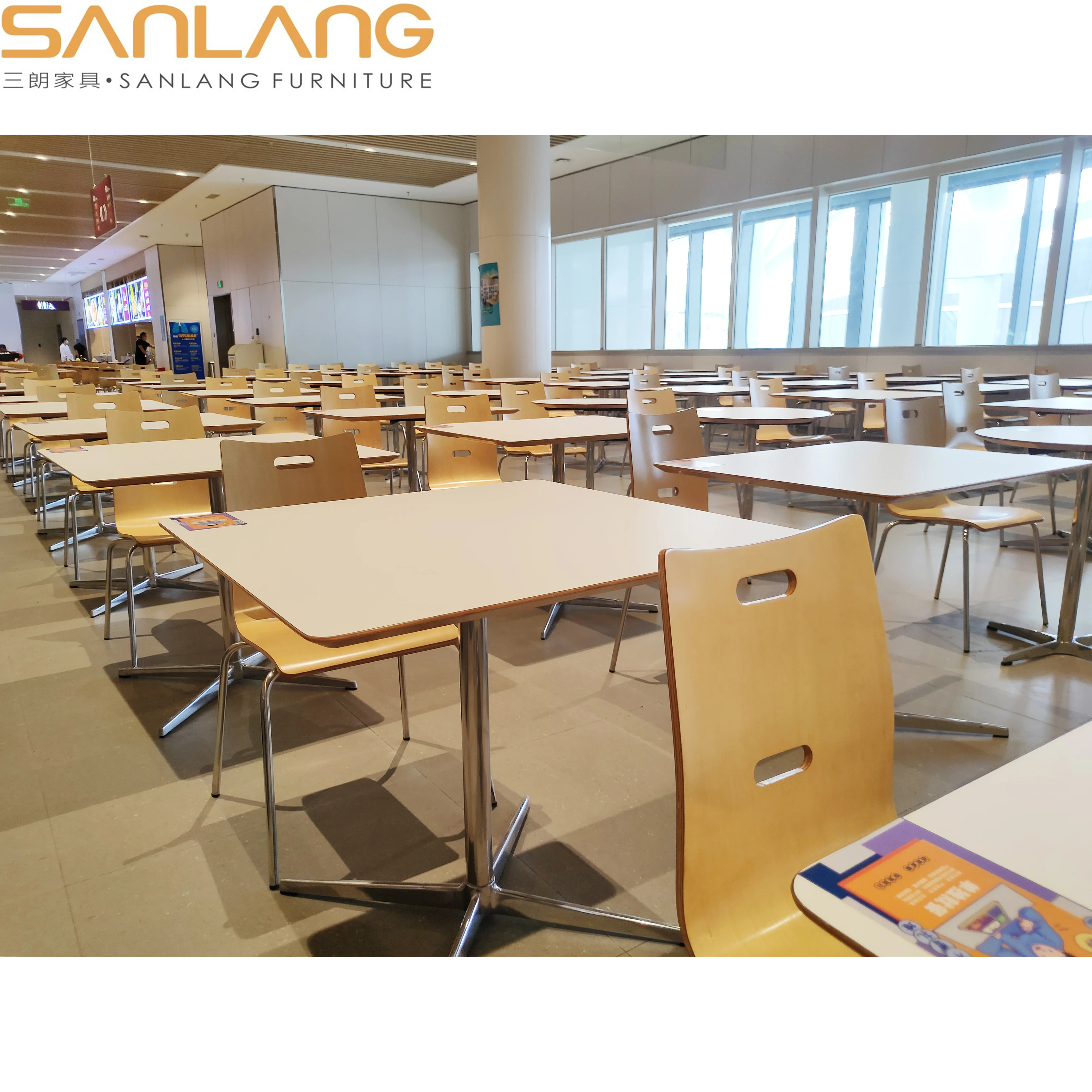 Dining room sets restaurant raymond silla chairs vintage industrial furniture HPL fireproofing plywood sheet dining chair wooden