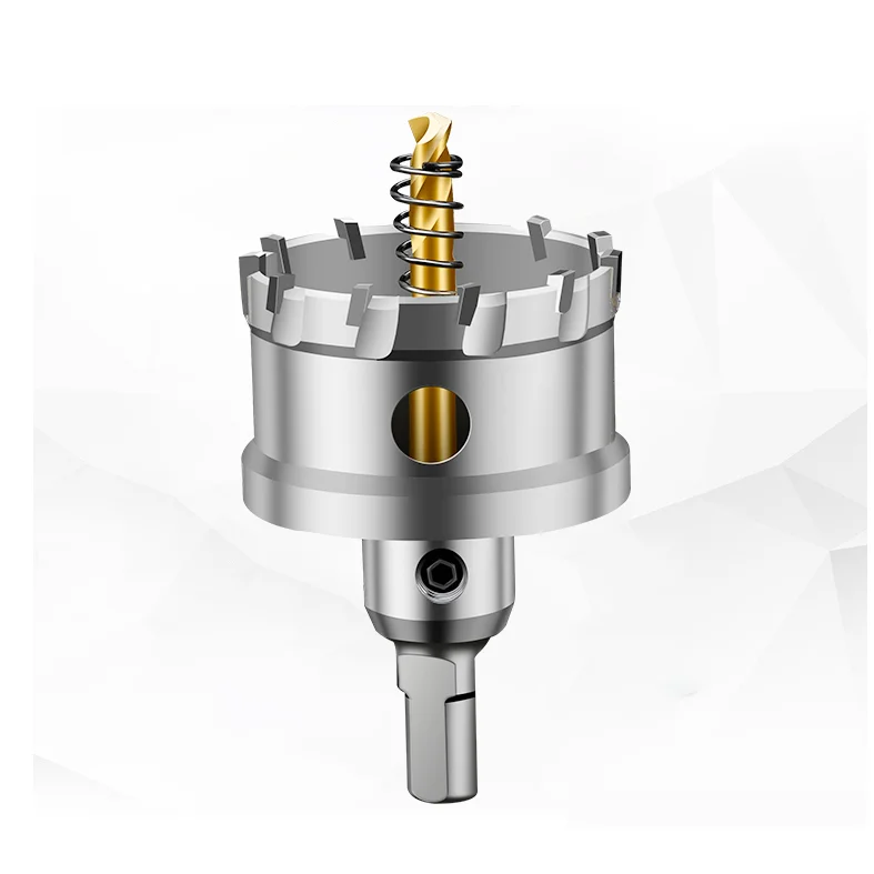 Tideway Metal Drilling Center Core Drill Bit Bi-Metal Holesaw Cutter TCT Hole Saw Power Tools For Thick Plate