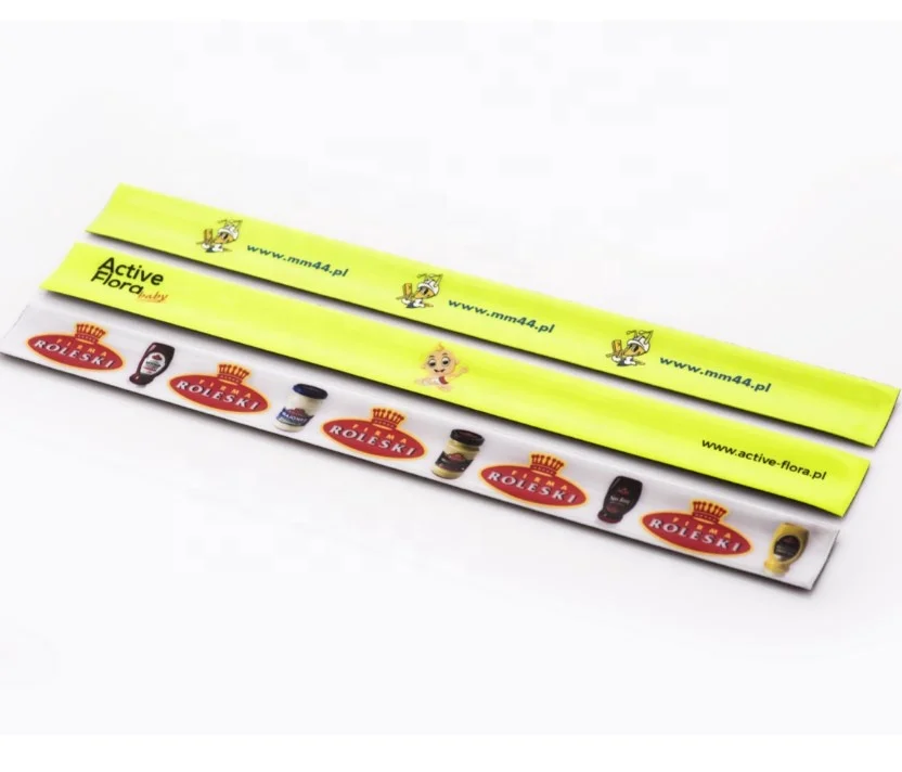 Glow in Dark Reflex Slap Wrap Plastic Slap Armband Reflective Slap Bands Reflective Safety Band Safety Reflector Tape Straps