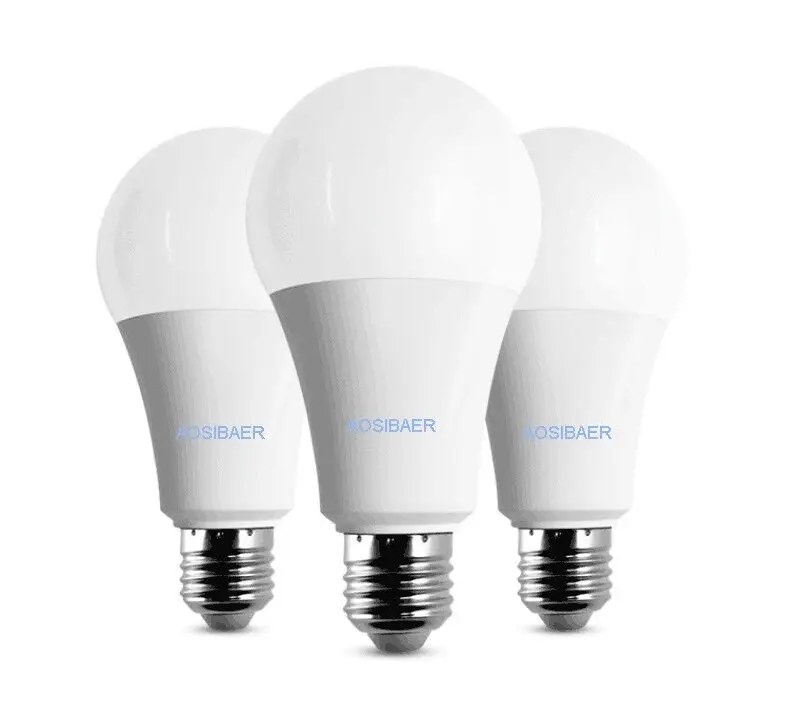 
AOSIBAER Residential clear led bulb lamps 3W 5W 7W 9W 12W 15W 18W 24W e27 b22 holder bulb light 