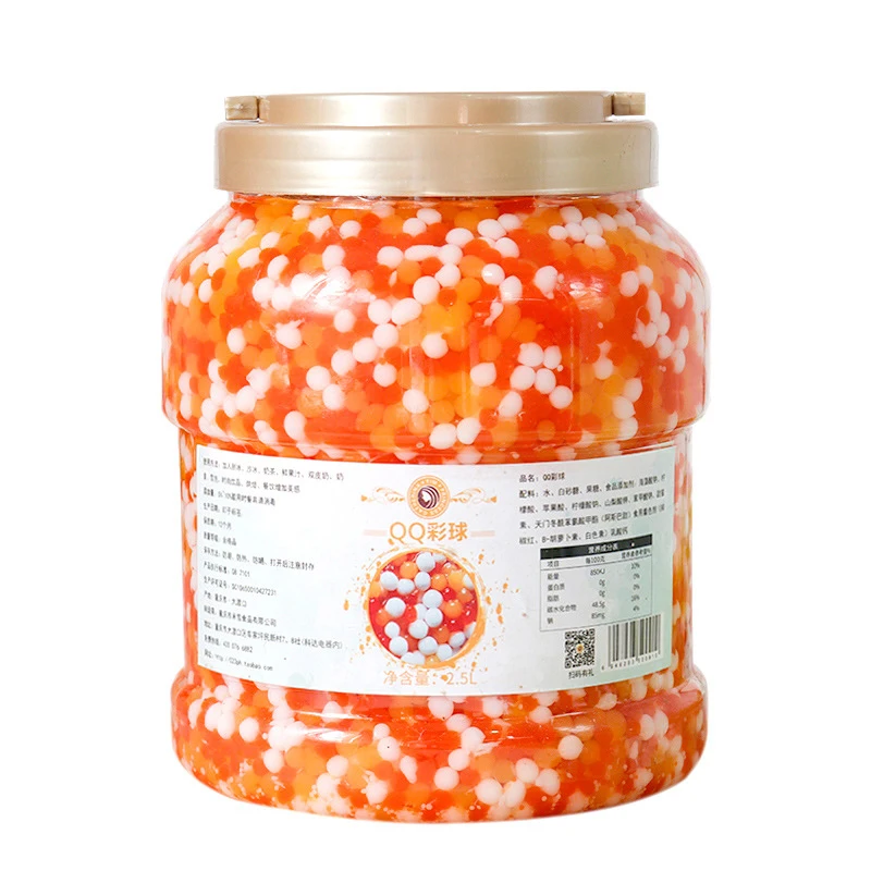 3 цвета, хрустальный шар, пузырьковый чай, ингредиенты, молочный чай, Топпинг, Боба