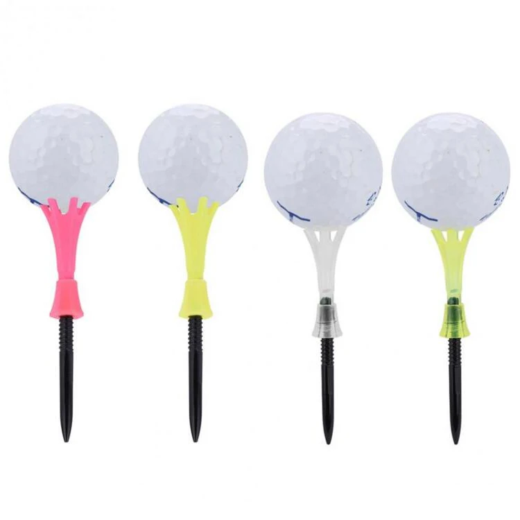 Аксессуары для гольфа Гольф Учебные пособия 3 шт./лот портативный мяч для гольфа держатель гвозди футболки с регулировкой по высоте, 80 мм ПЭ колышки для гольфа
