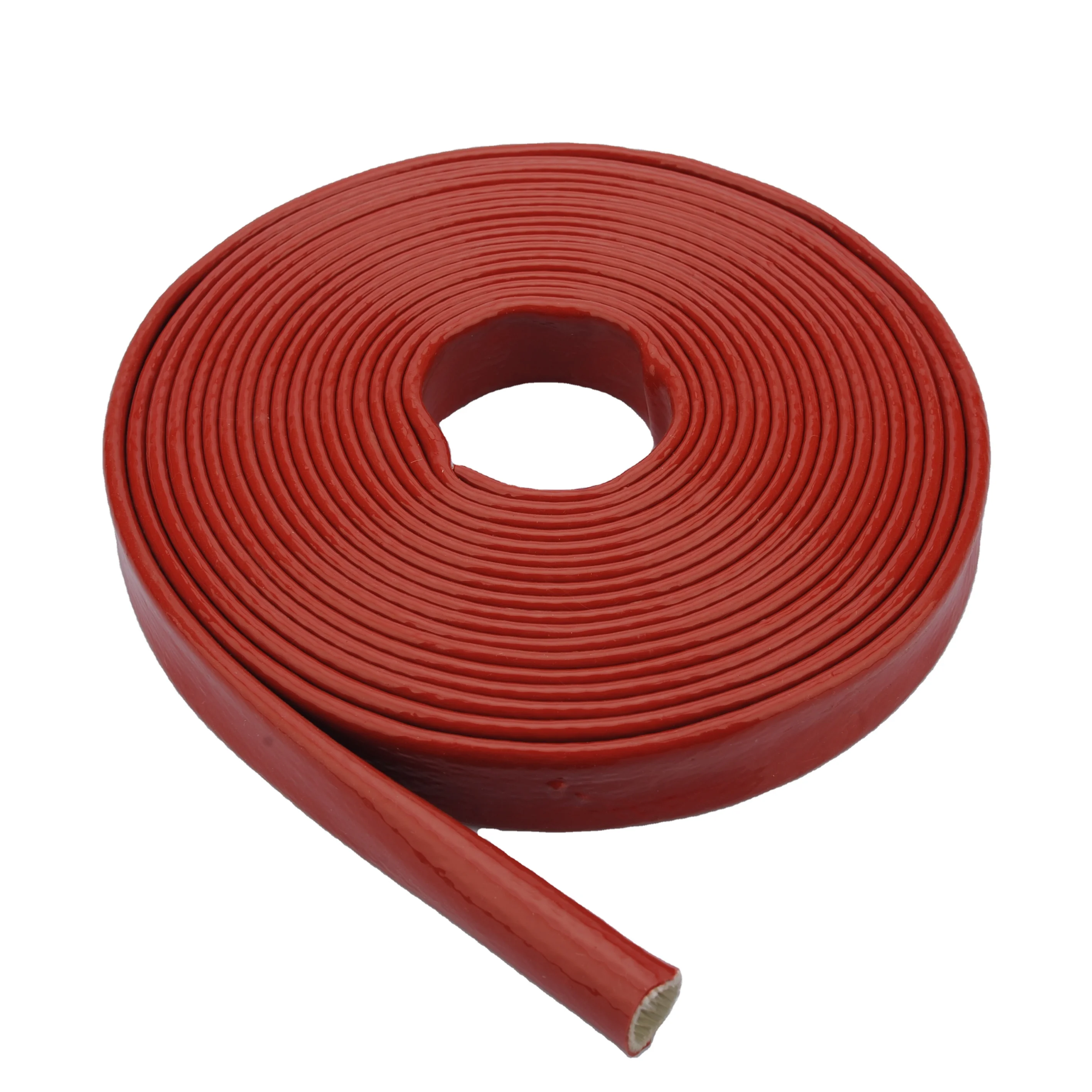 high quality silicone fiberglass braid ID4mm-150mm heat insulation tubing