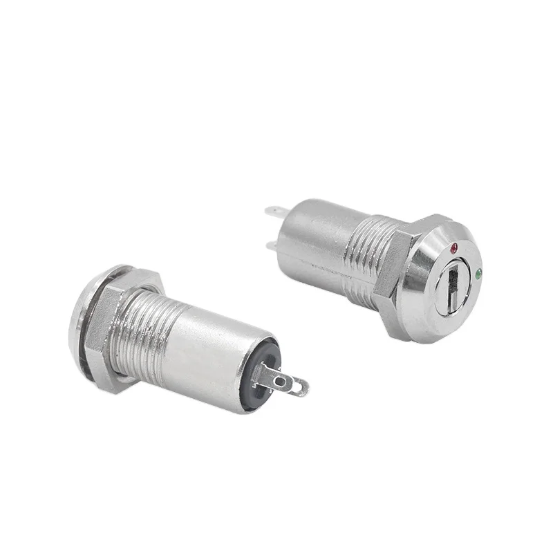 12 мм плоский Реверсивный ключ Электрический ключ замок из цинкового сплава Лифт ключ переключатель замки SK24-01D