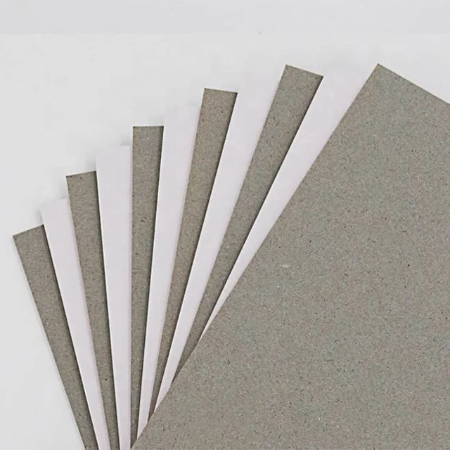 Duplex Board with Grey Back / Chip Board Paper 787*1092mm In Sheets Grey Chip Board High Thickness