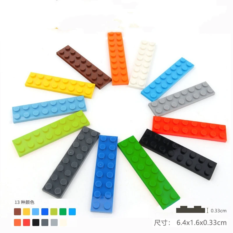 legolying  compatible classic 2x8 dots plastic kid toy building blocks bricks  base plate in bulk(3034)