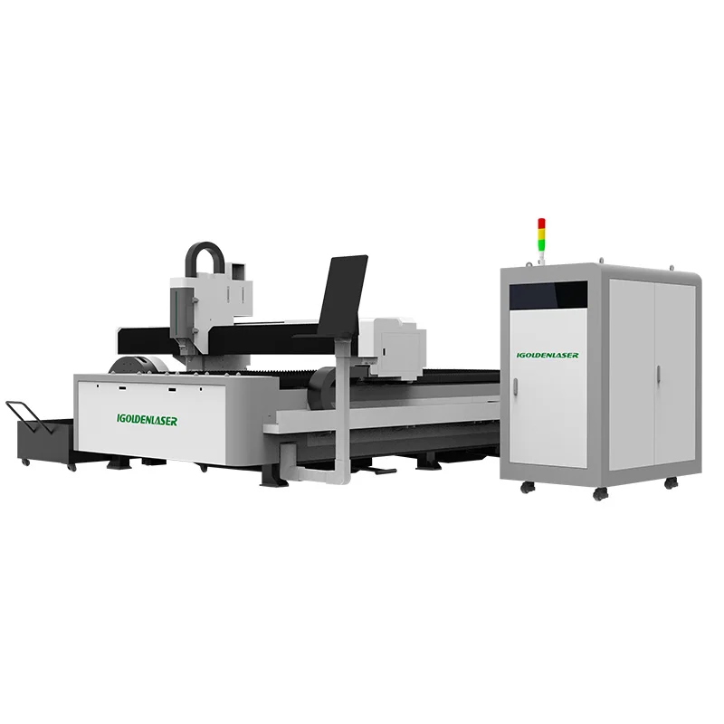 Fiber laser cutting machine 1000W 2000W metal plate sheet pipe tube laser cutter machine