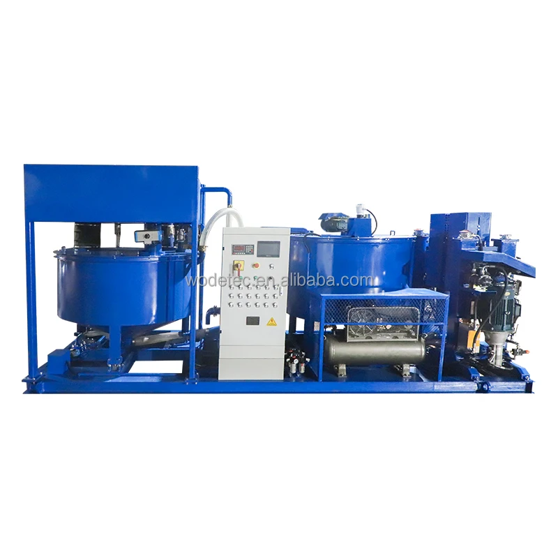 1200L Automatic Double Grout Mixing Plant Machine With Piston Pump Price For Civil Engineering
