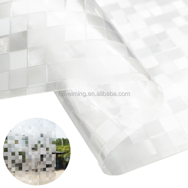 Electrostatic Adhesive Privacy PVC Glass Film For Windows