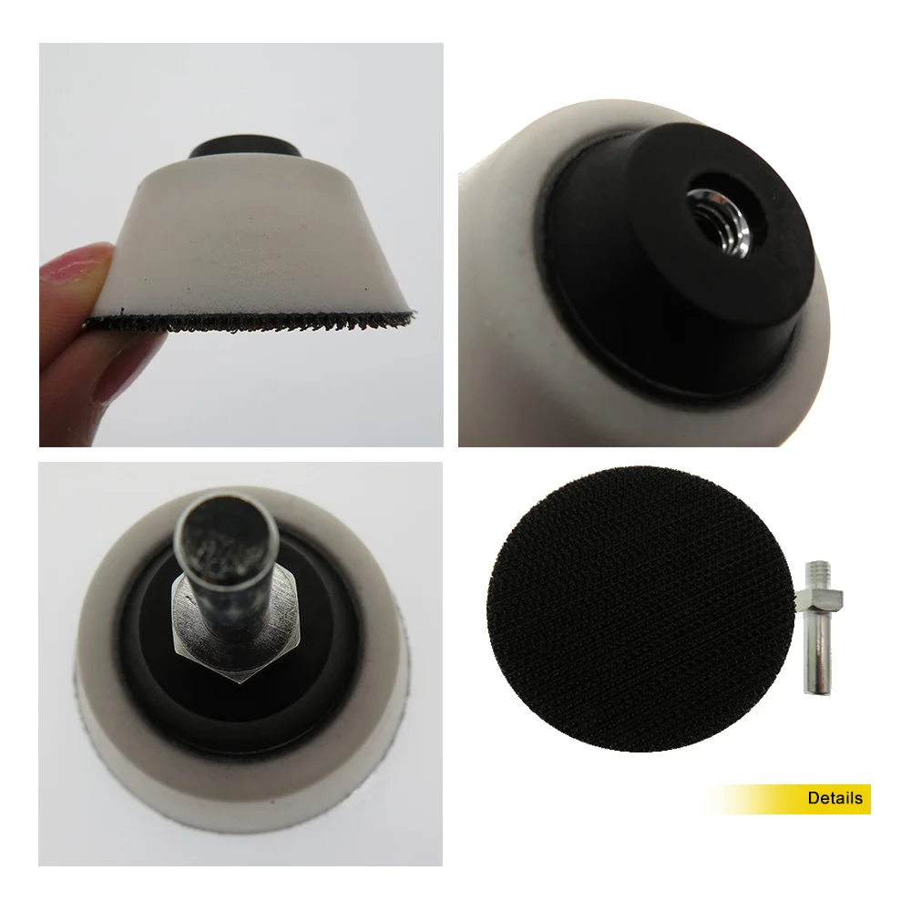 2 Inch 50mm Drill Pad Sanding Pad Backing Pad Hook and Loop Backup Plate Come with 6mm Shank for Power Tools Accessories